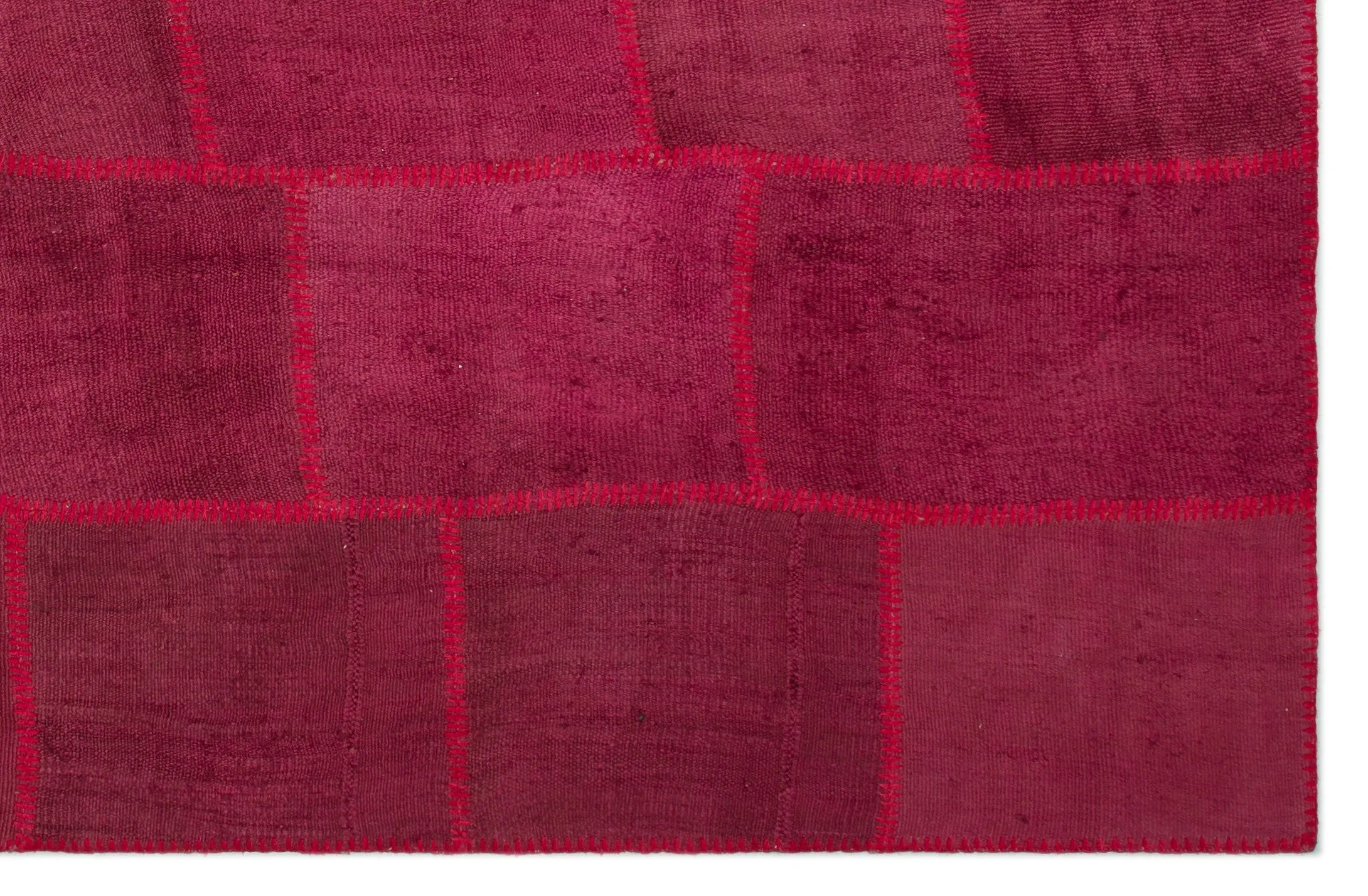 Mixed Over Dyed Kilim Patchwork Unique Rug 6'6'' x 9'10'' ft 197 x 300 cm
