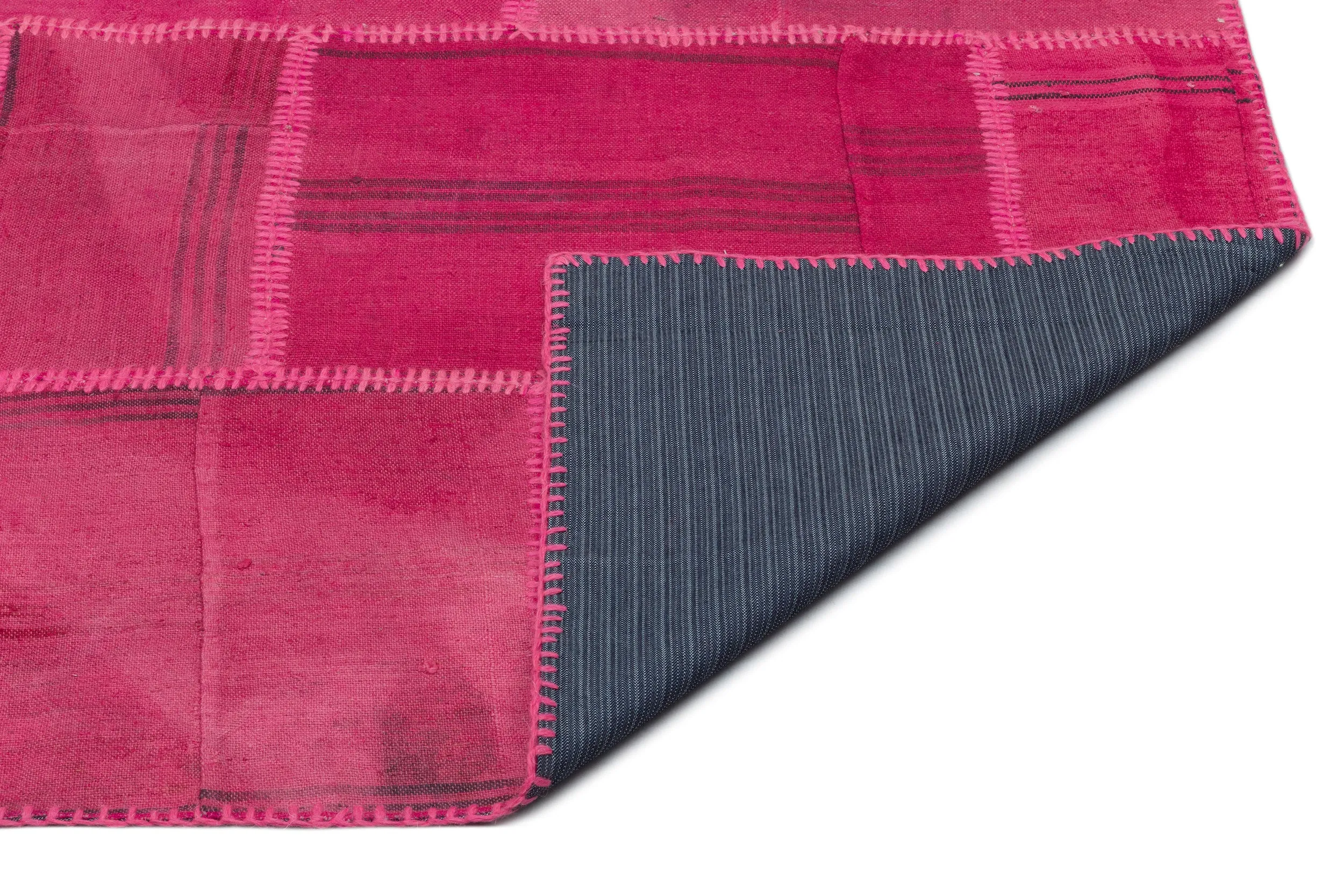 Mixed Over Dyed Kilim Patchwork Unique Rug 6'7'' x 10'0'' ft 200 x 306 cm