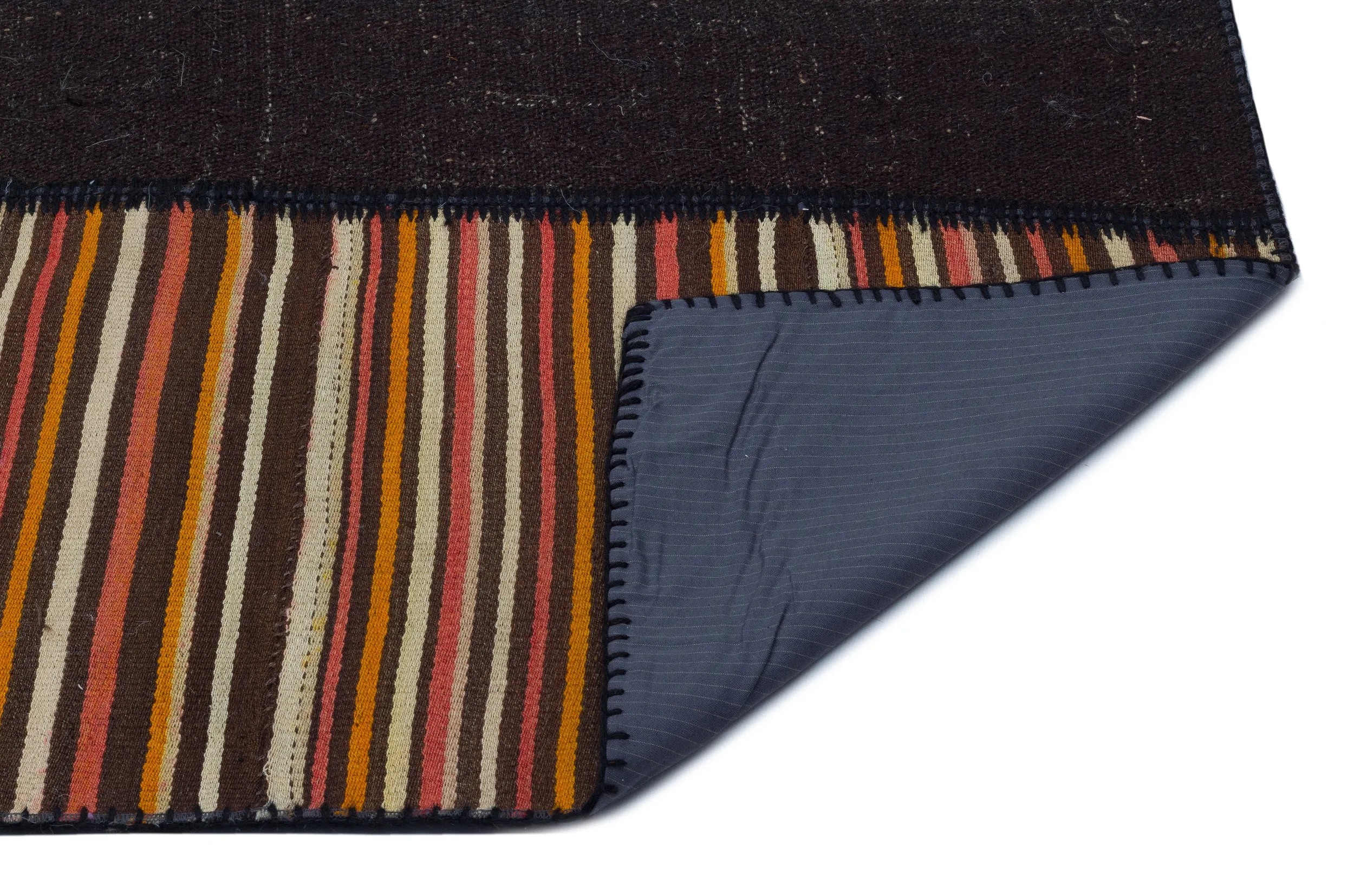 Mixed Over Dyed Kilim Patchwork Unique Rug 6'7'' x 9'11'' ft 201 x 302 cm
