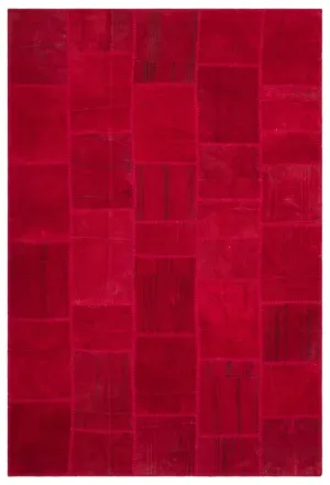 Mixed Over Dyed Kilim Patchwork Unique Rug 6'8'' x 9'9'' ft 202 x 296 cm