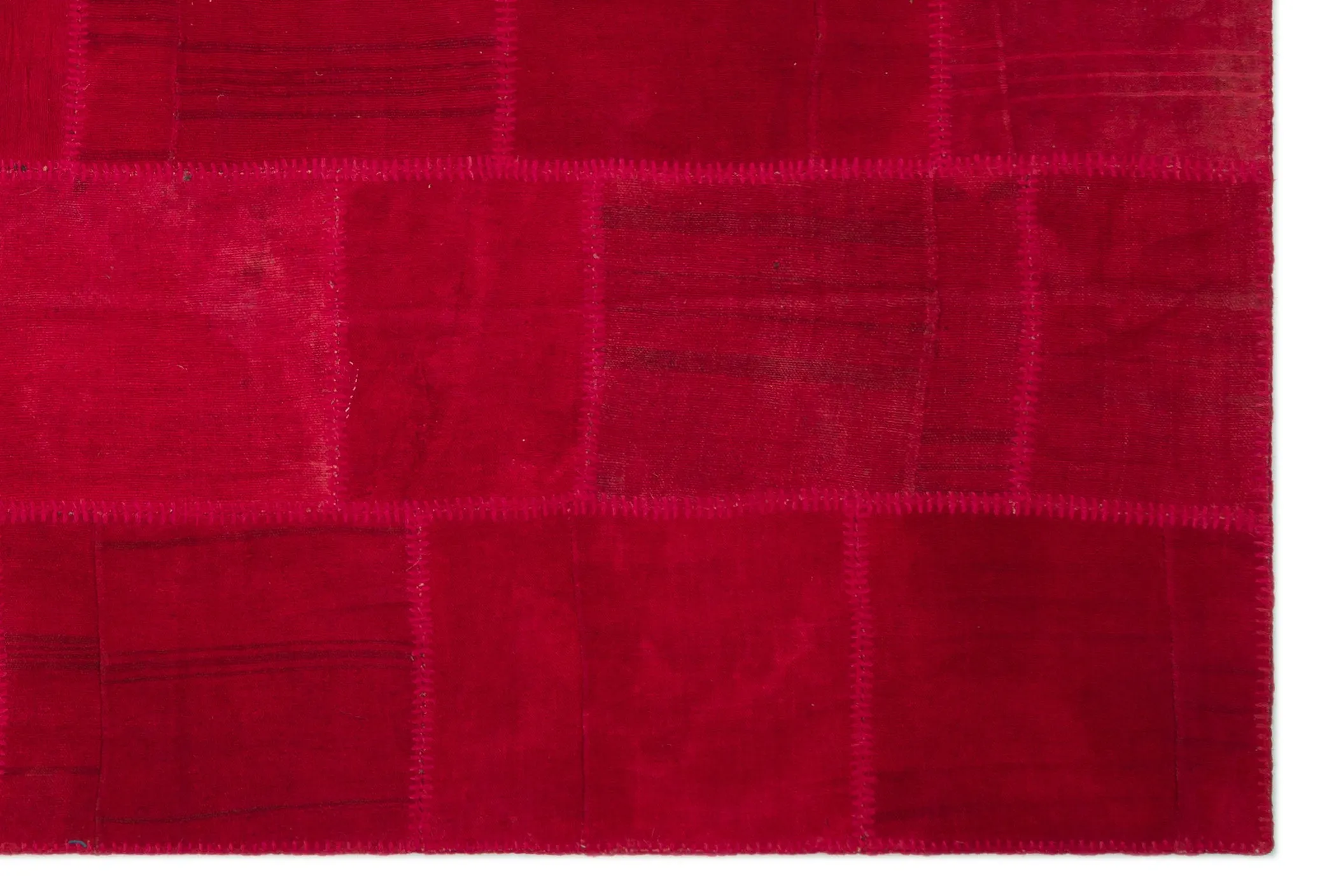 Mixed Over Dyed Kilim Patchwork Unique Rug 6'8'' x 9'9'' ft 202 x 296 cm