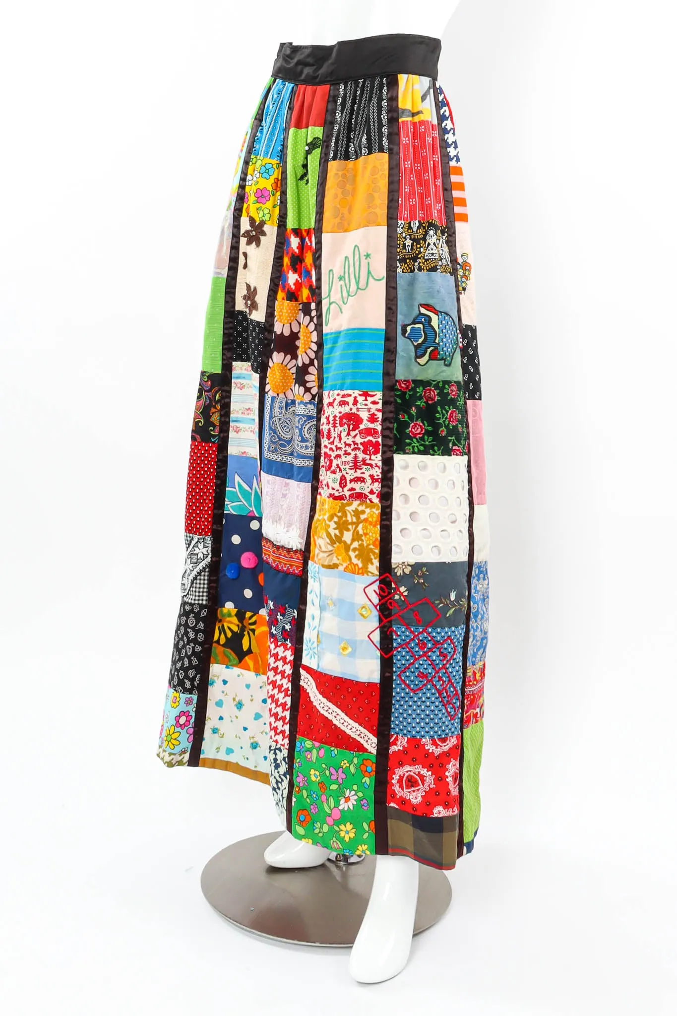 Mixed Patchwork Skirt