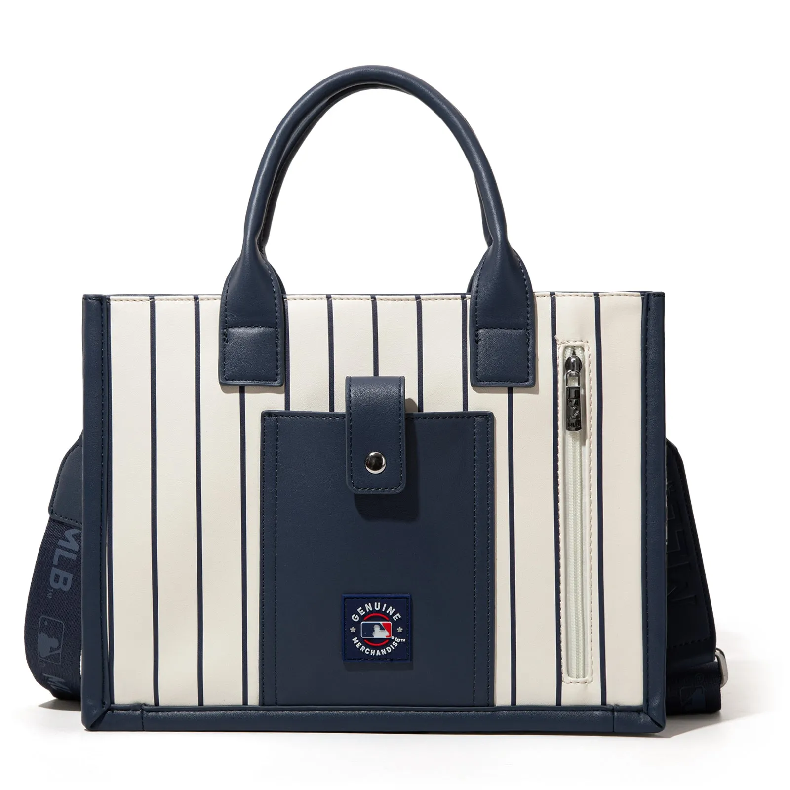 MLB-NY100-100   MLB New York Yankees Team Whipstitch Tote/Crossbody