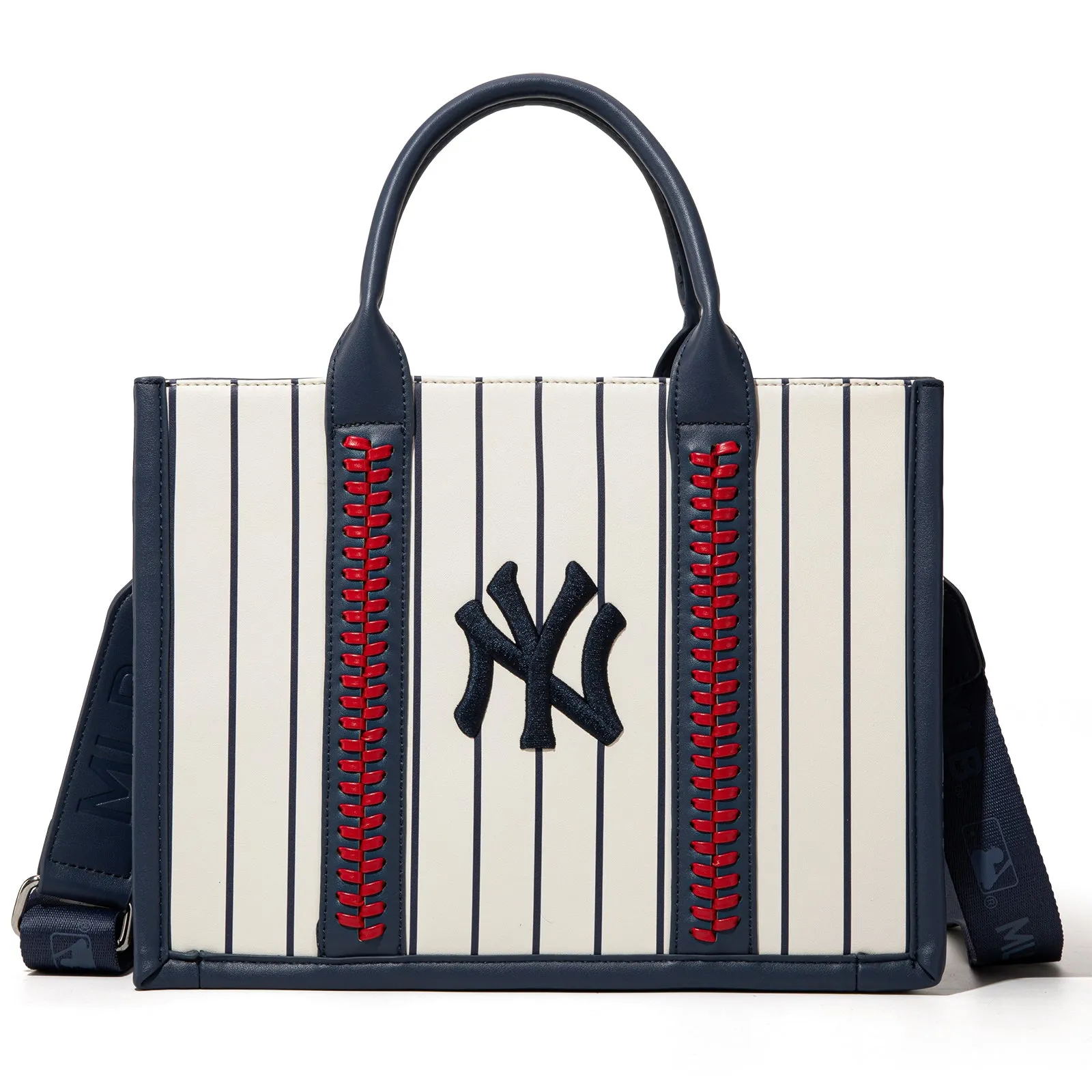 MLB-NY100-100   MLB New York Yankees Team Whipstitch Tote/Crossbody