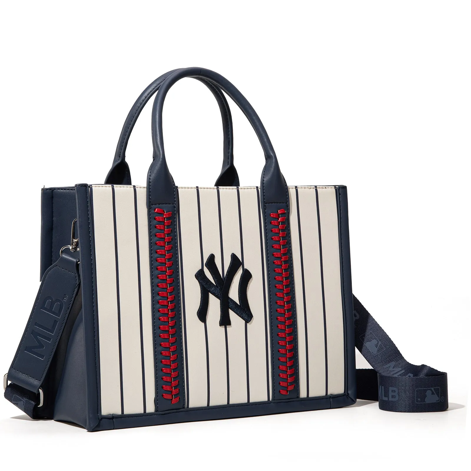 MLB-NY100-100   MLB New York Yankees Team Whipstitch Tote/Crossbody