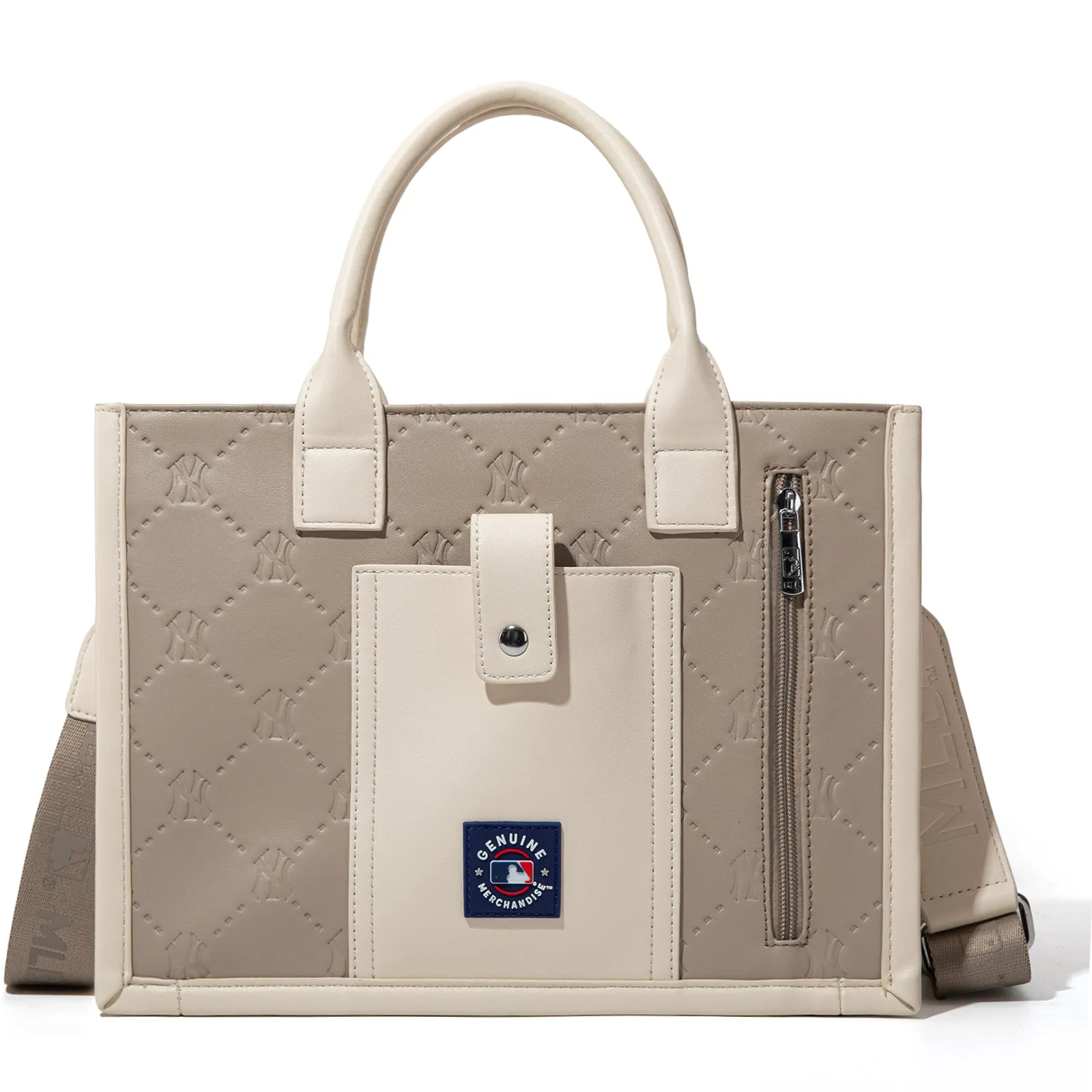 MLB-NY100-100   MLB New York Yankees Team Whipstitch Tote/Crossbody