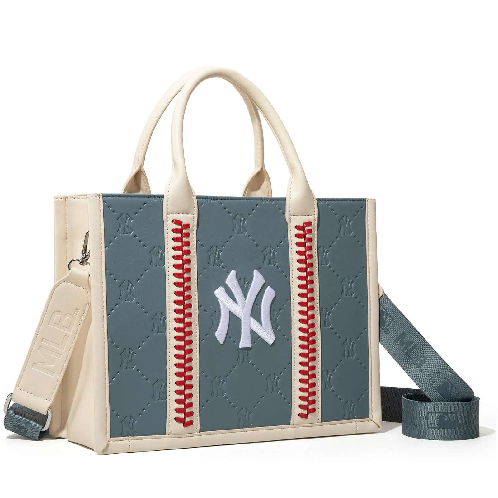 MLB-NY100-100   MLB New York Yankees Team Whipstitch Tote/Crossbody