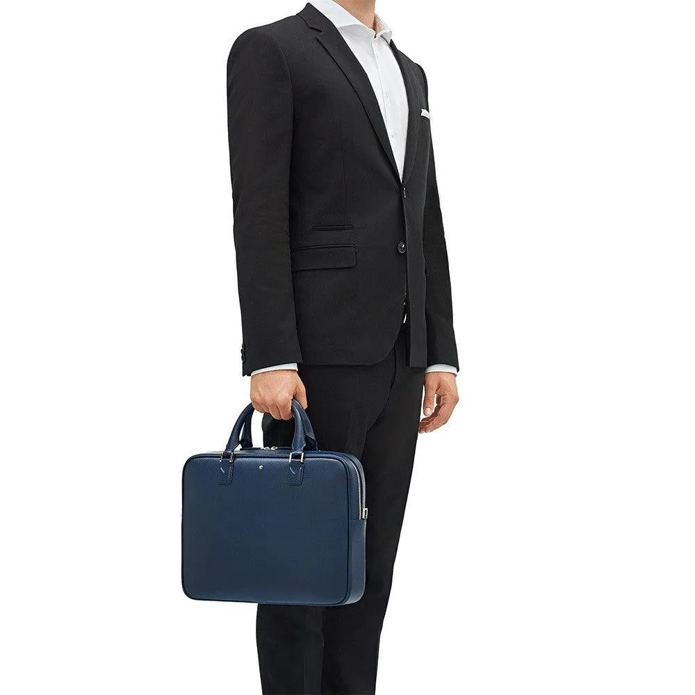 Montblanc Bag holder Subptic Document Sartorial Blue Indigo 116757