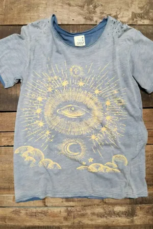 Moon Dance Distressed Tee Evil Third Eye