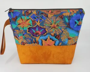 Morning Glory - Orange - Project Bag - Medium