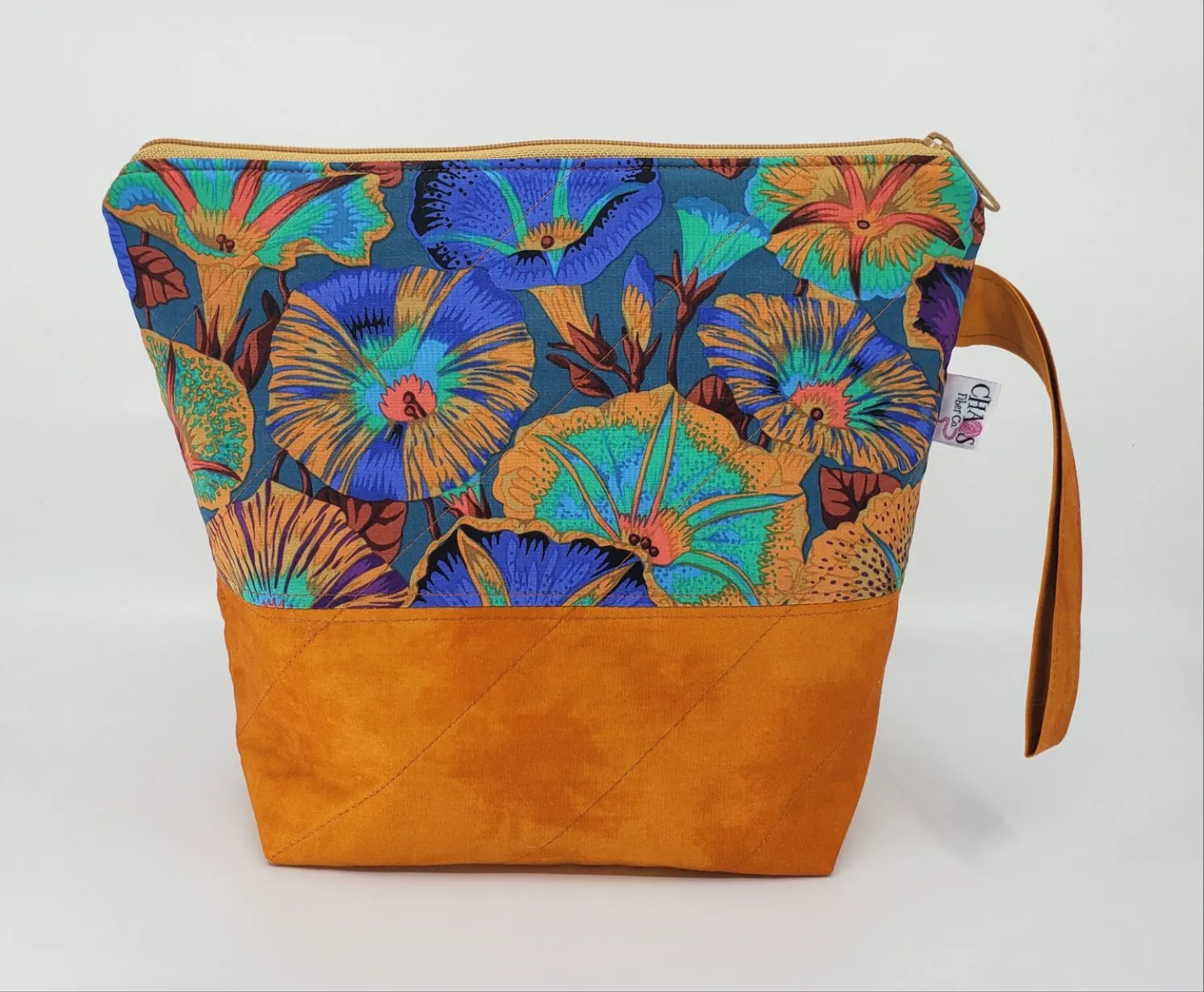 Morning Glory - Orange - Project Bag - Small