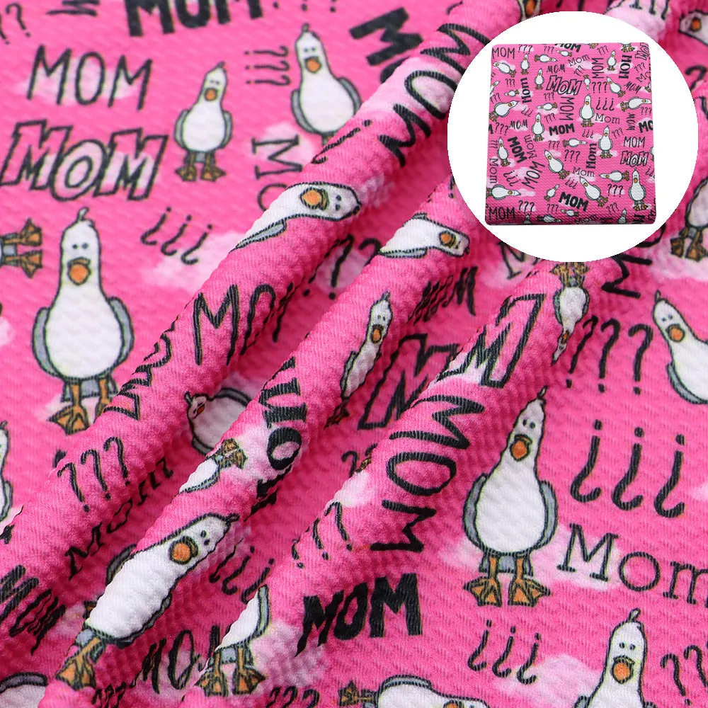 mother mom mommy letters alphabet printed fabric