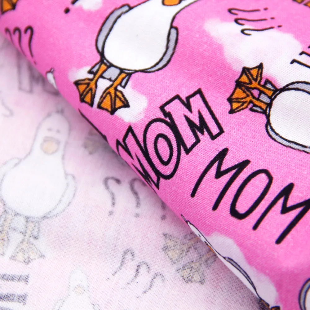 mother mom mommy letters alphabet printed fabric