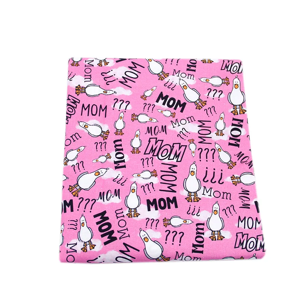 mother mom mommy letters alphabet printed fabric
