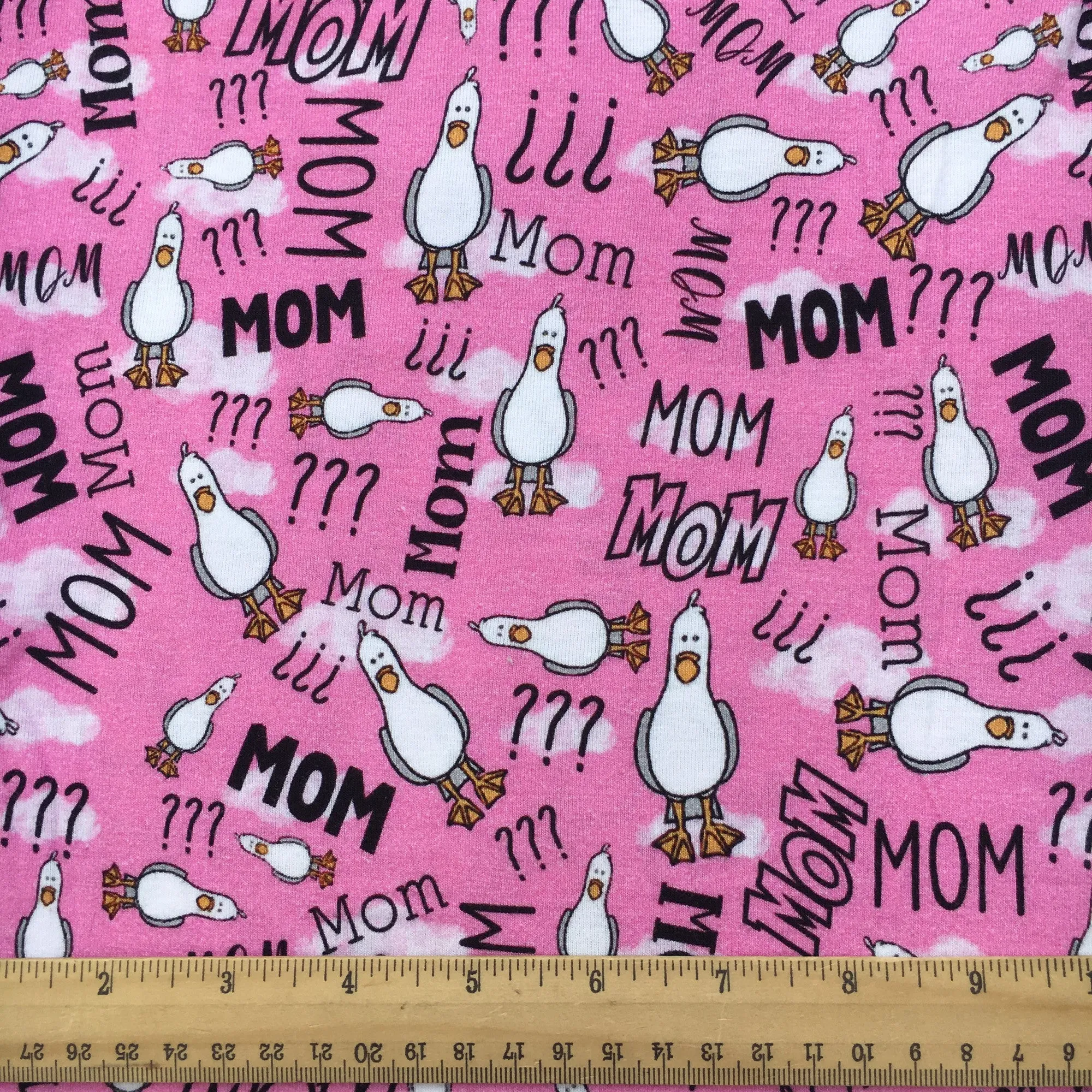 mother mom mommy letters alphabet printed fabric