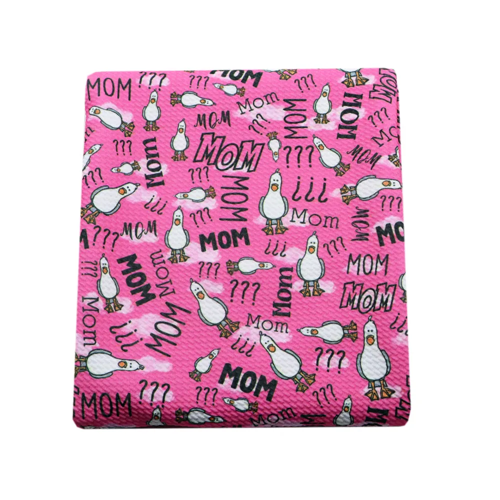 mother mom mommy letters alphabet printed fabric