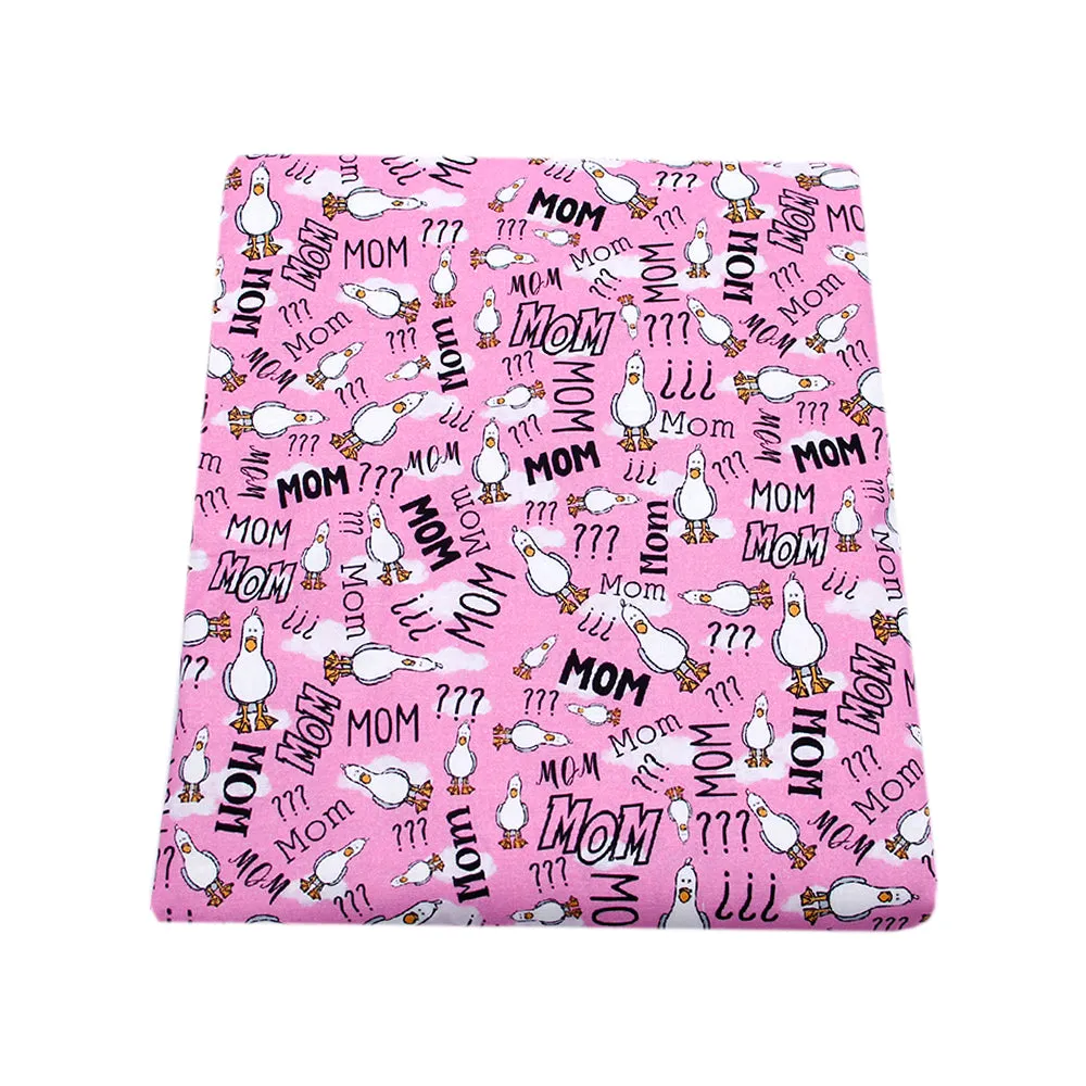 mother mom mommy letters alphabet printed fabric
