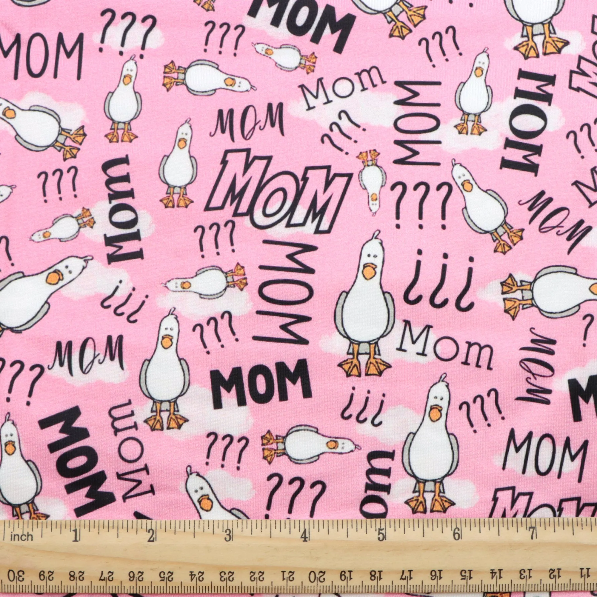 mother mom mommy letters alphabet printed fabric
