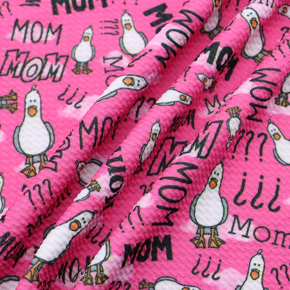 mother mom mommy letters alphabet printed fabric