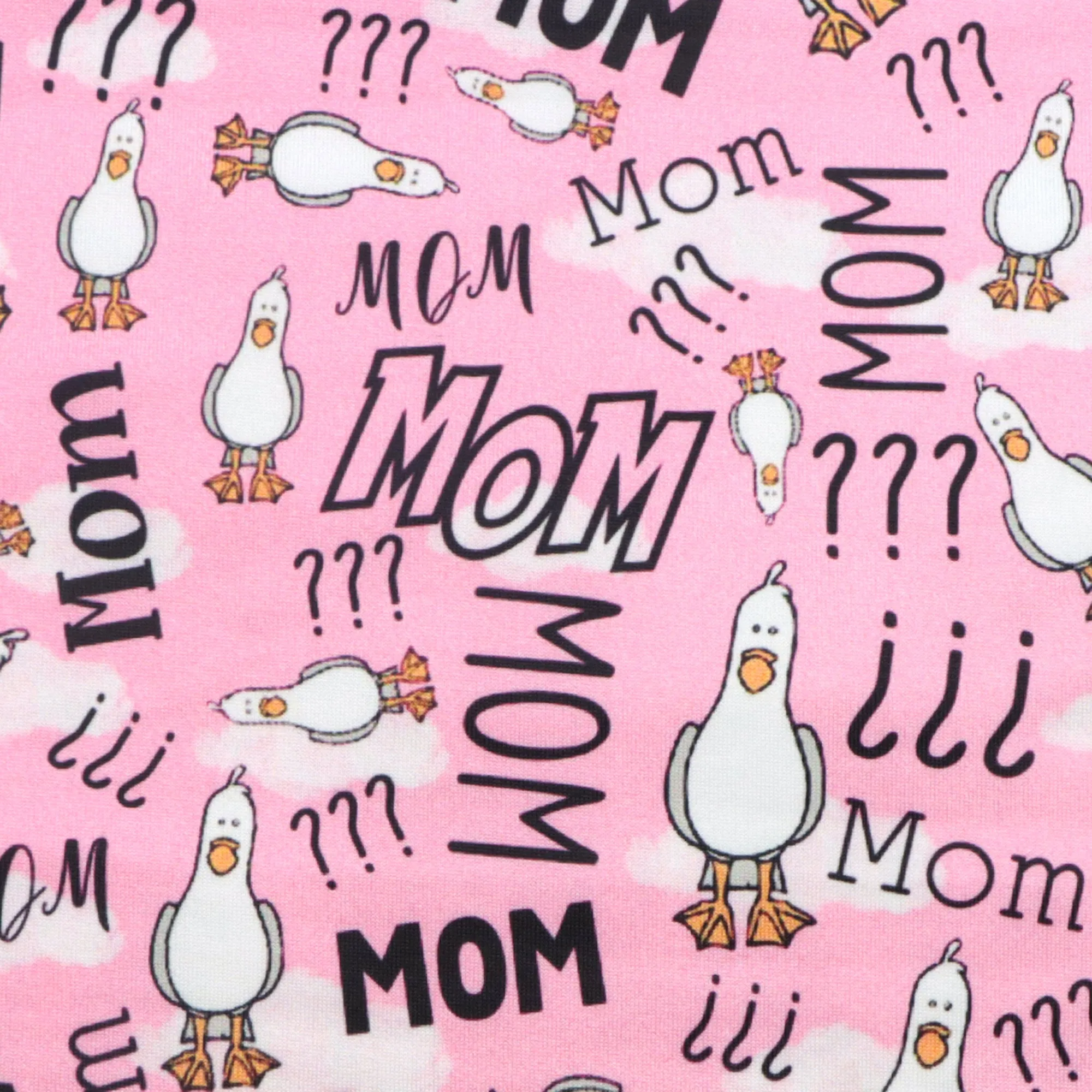 mother mom mommy letters alphabet printed fabric