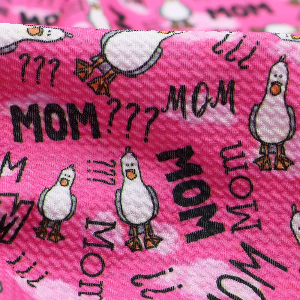 mother mom mommy letters alphabet printed fabric