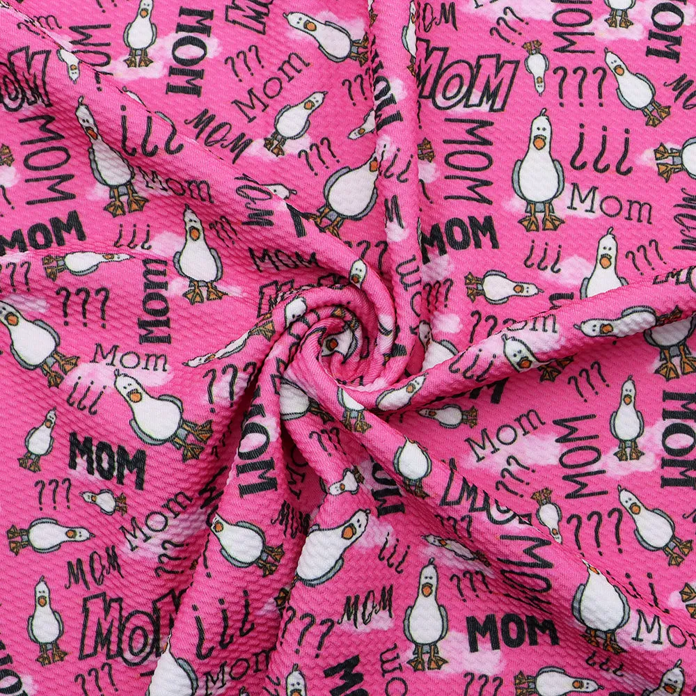 mother mom mommy letters alphabet printed fabric