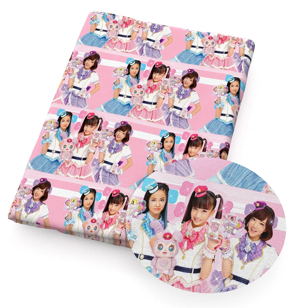 Movie Star Theme Printed Fabric