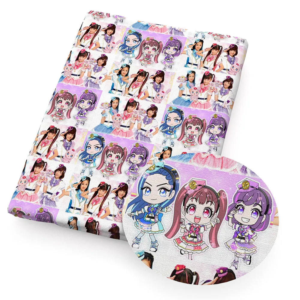 Movie Star Theme Printed Fabric