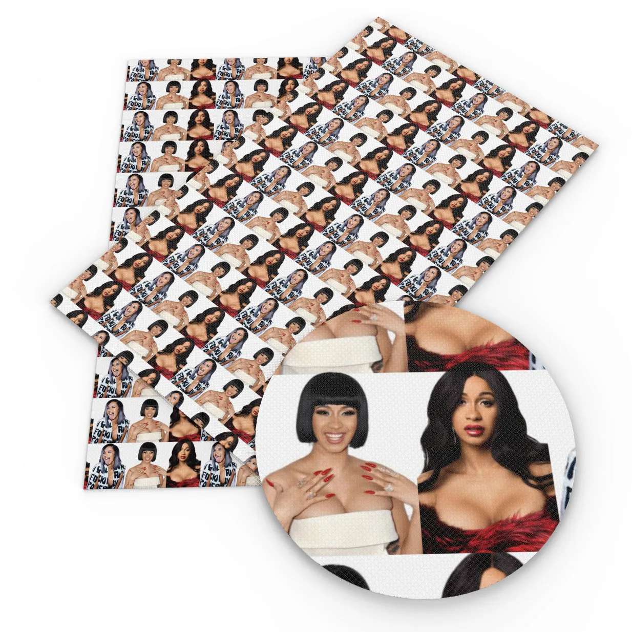 Movie Star Theme Printed Fabric