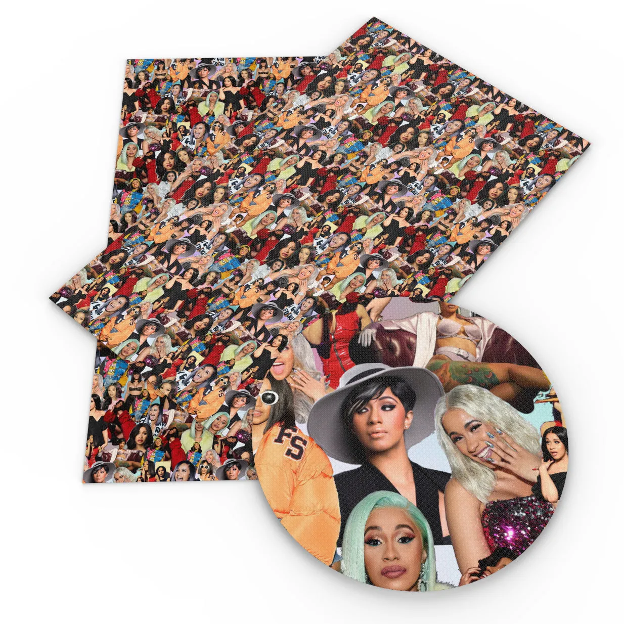 Movie Star Theme Printed Fabric