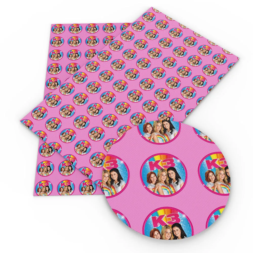 Movie Star Theme Printed Fabric