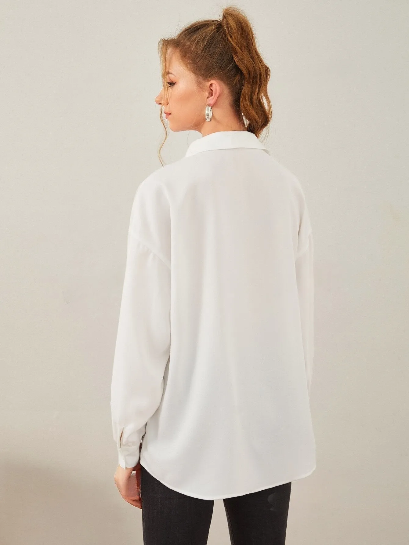 Mulvari Figure Graphic Drop Shoulder Shirt