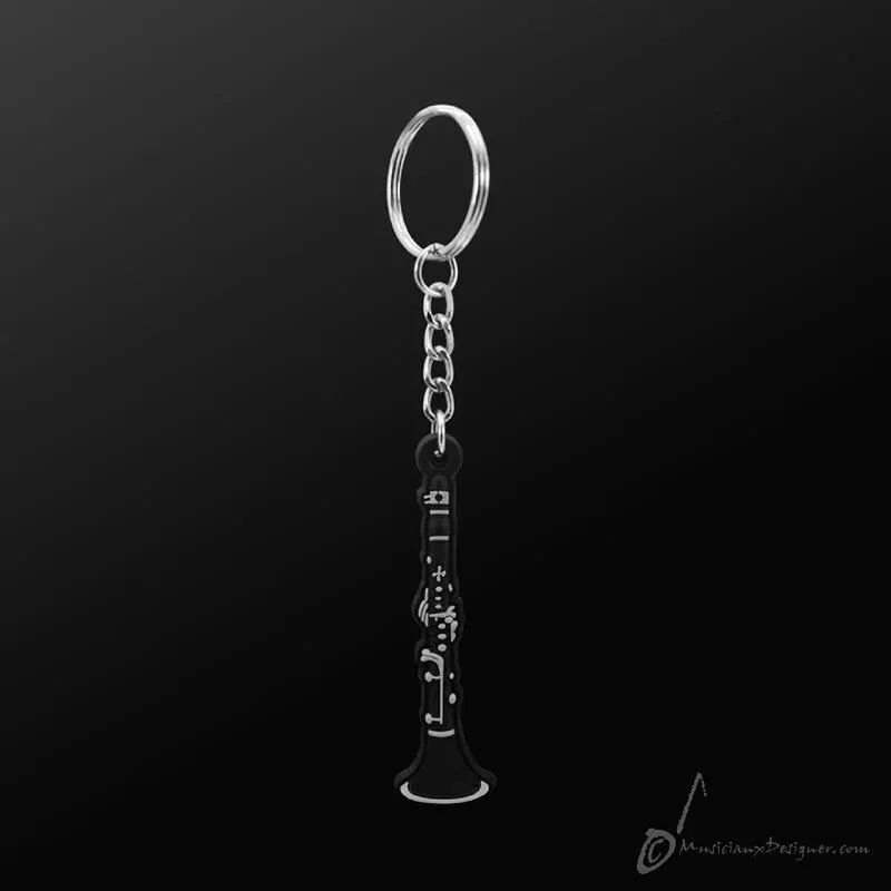 Music Key Ring - Clarinet