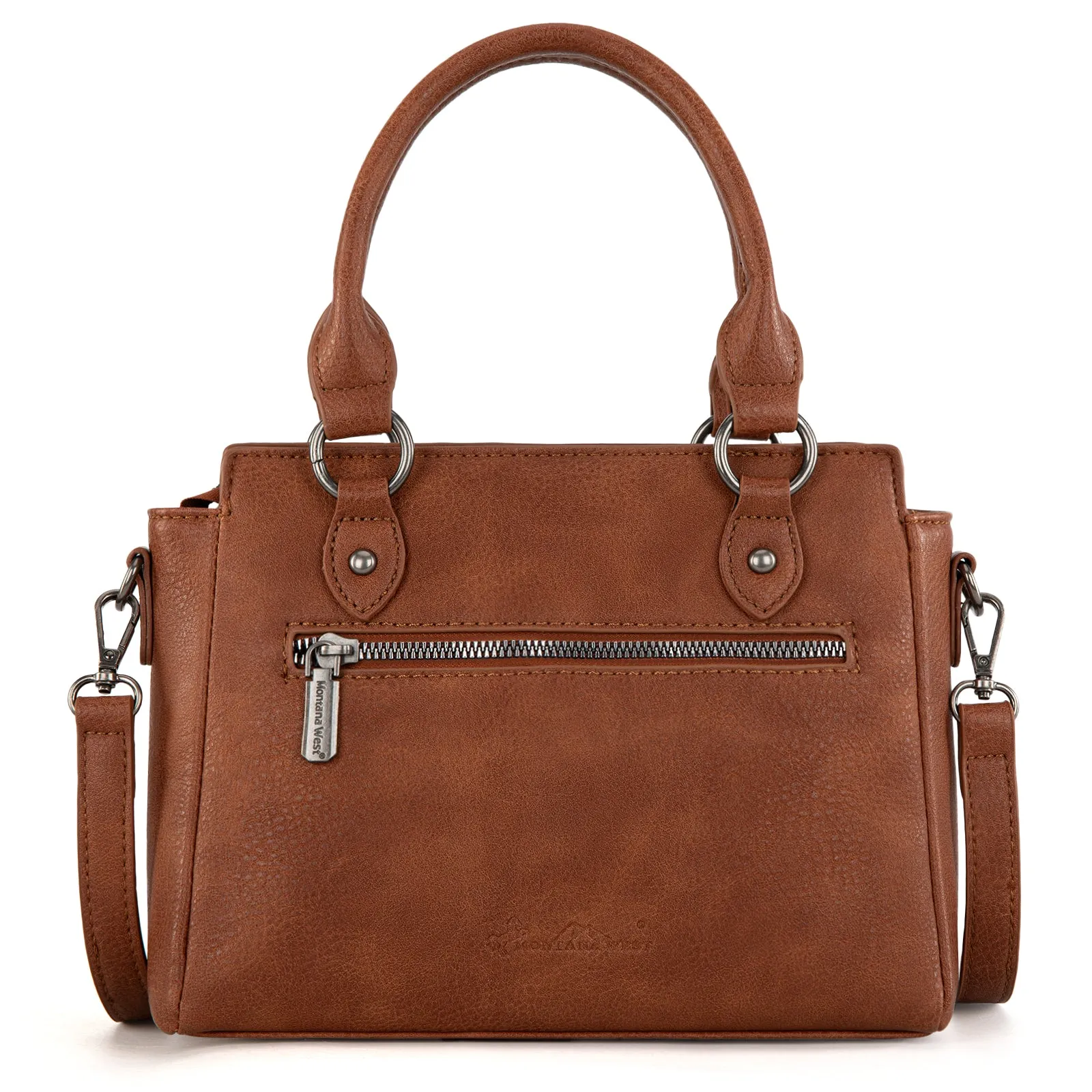 MW1308-8360  Montana West Tooled Aztec Collection Tote/Crossbody