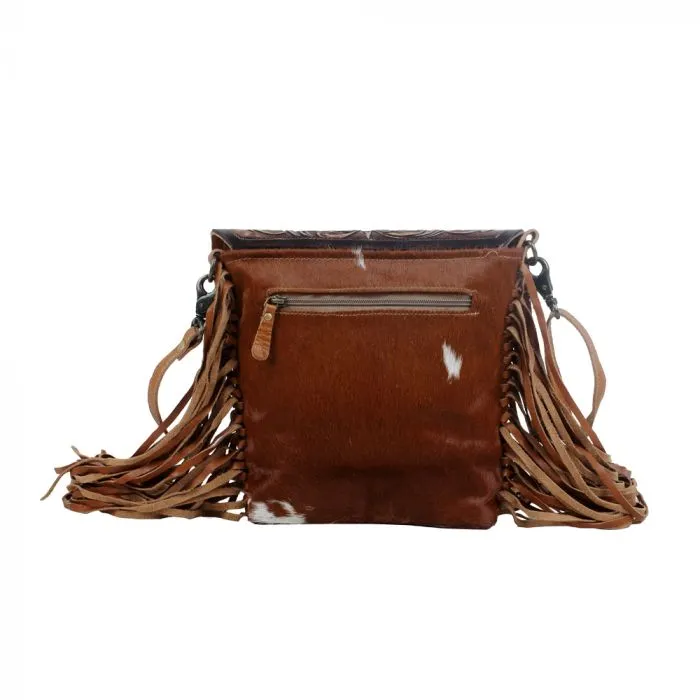 Myra Bag - Blossom Hand-Tooled Fringe Bag