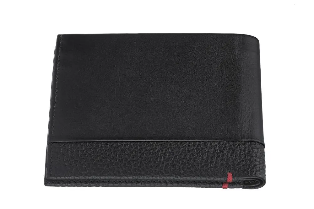 Nappa Bi-Fold Wallet Black
