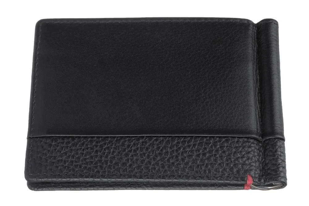 Nappa Money Clip Wallet Black