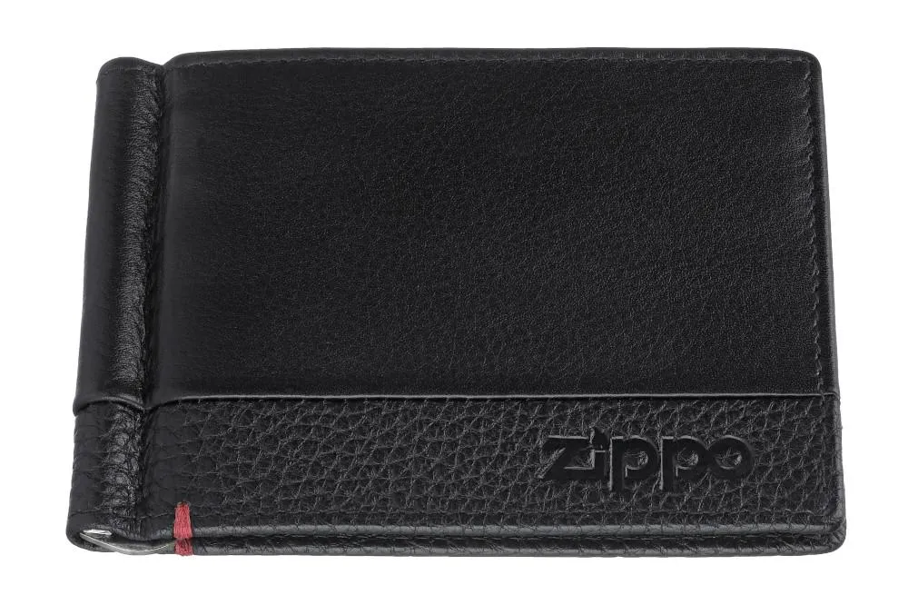 Nappa Money Clip Wallet Black