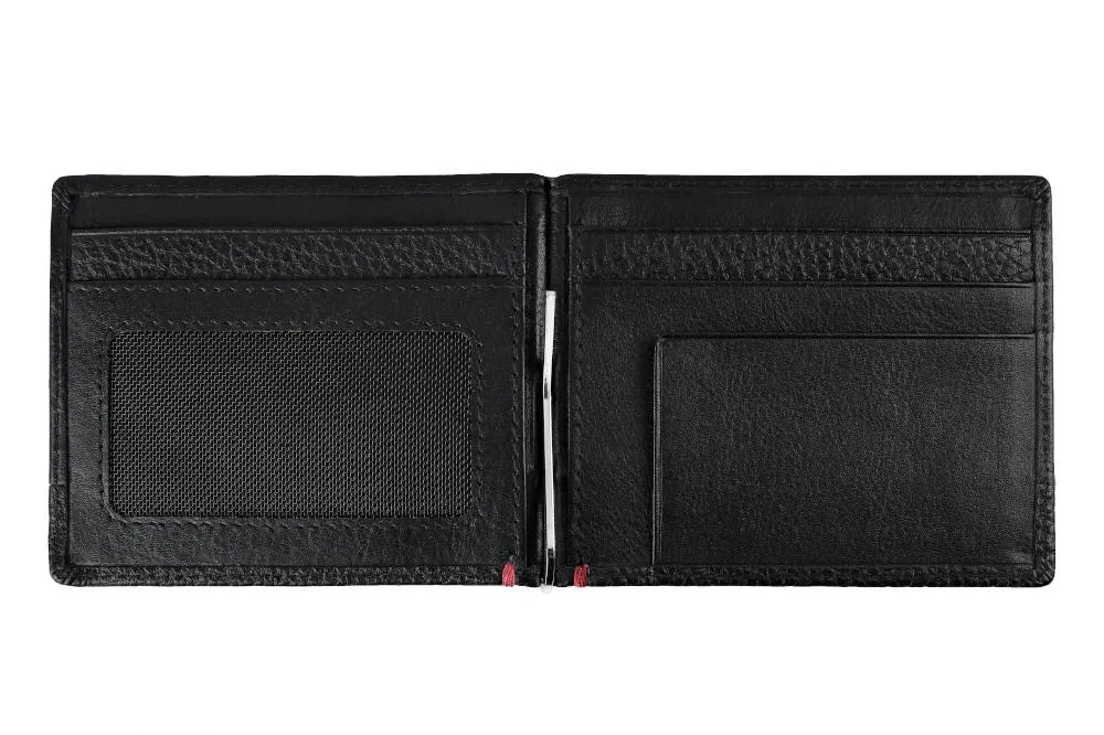 Nappa Money Clip Wallet Black