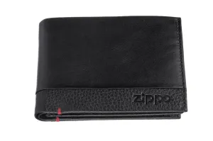 Nappa Tri-Fold Wallet Black