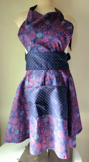 Navy Diamond Apron