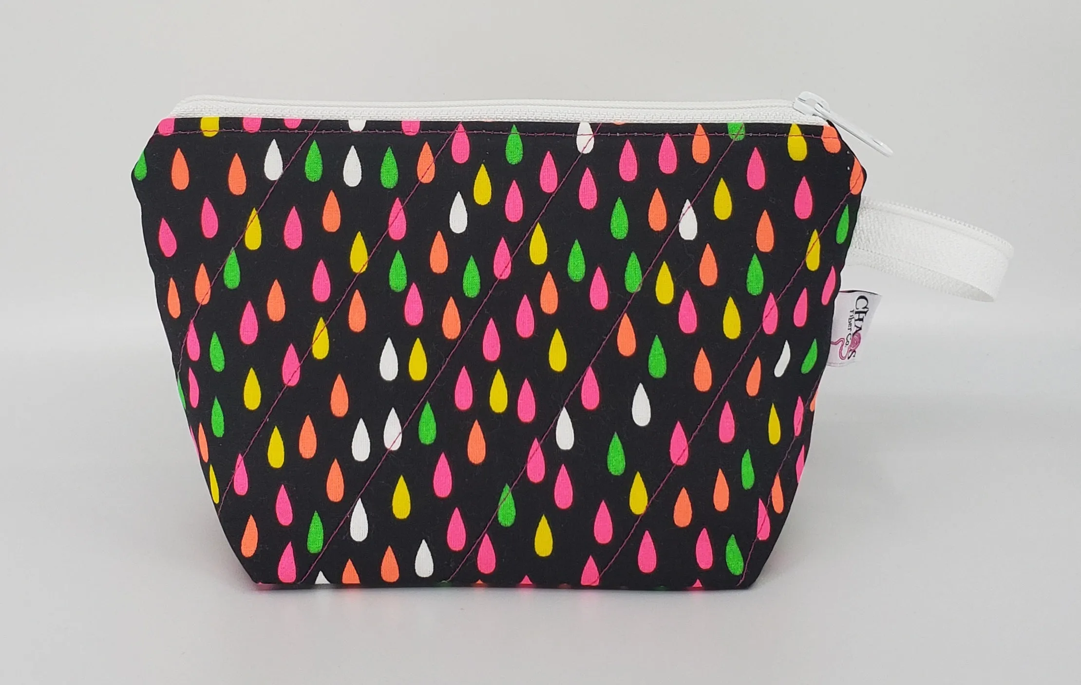 Neon Flowers - Notions Bag