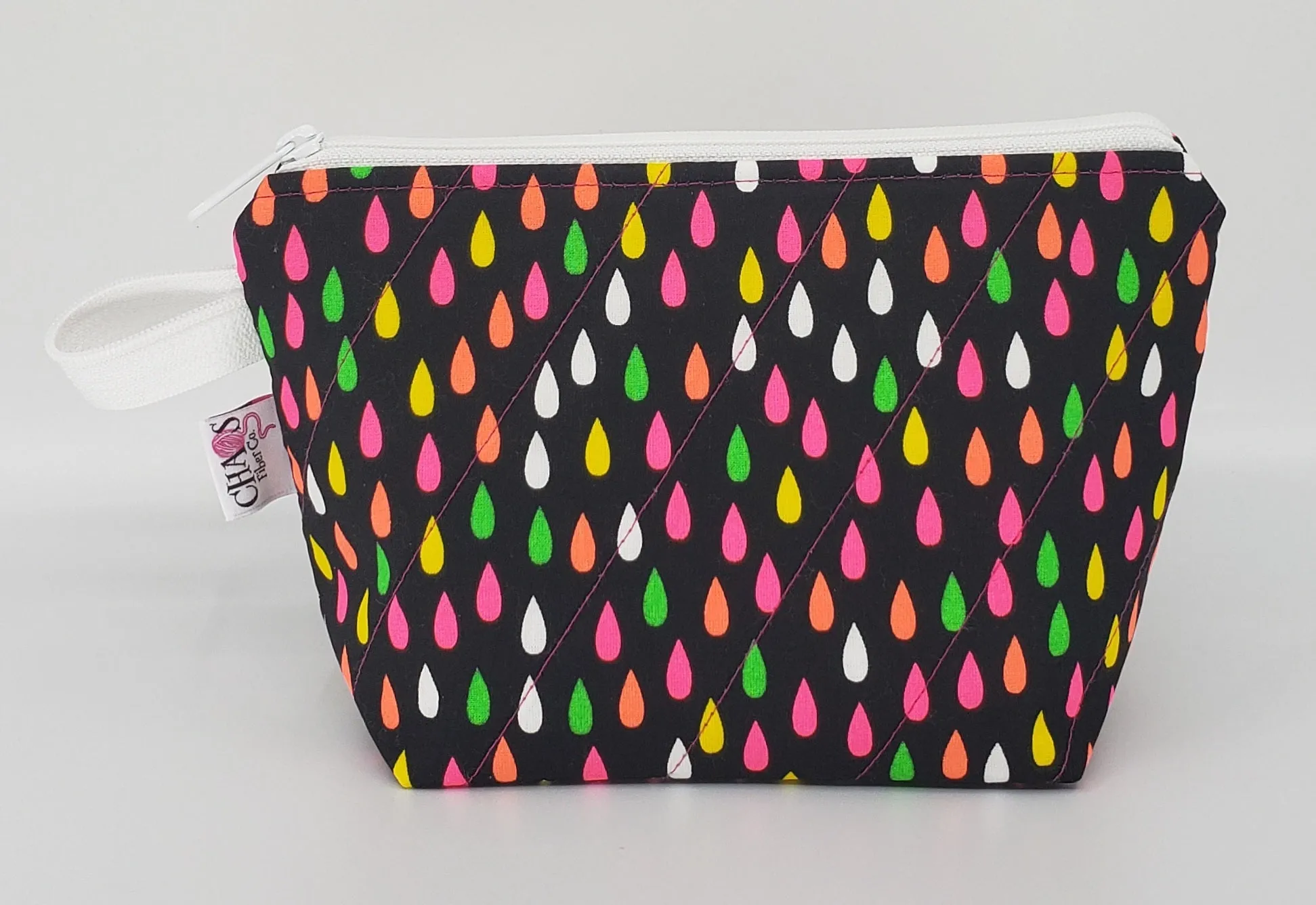 Neon Flowers - Notions Bag
