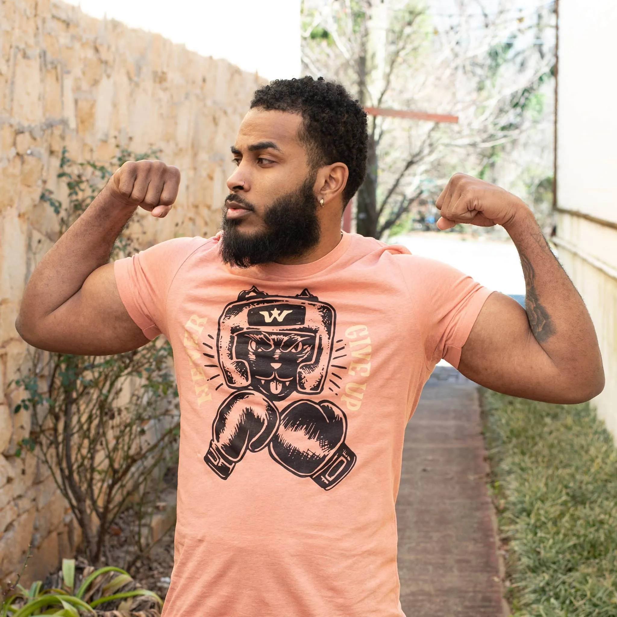 Never Give Up Graphic Tee