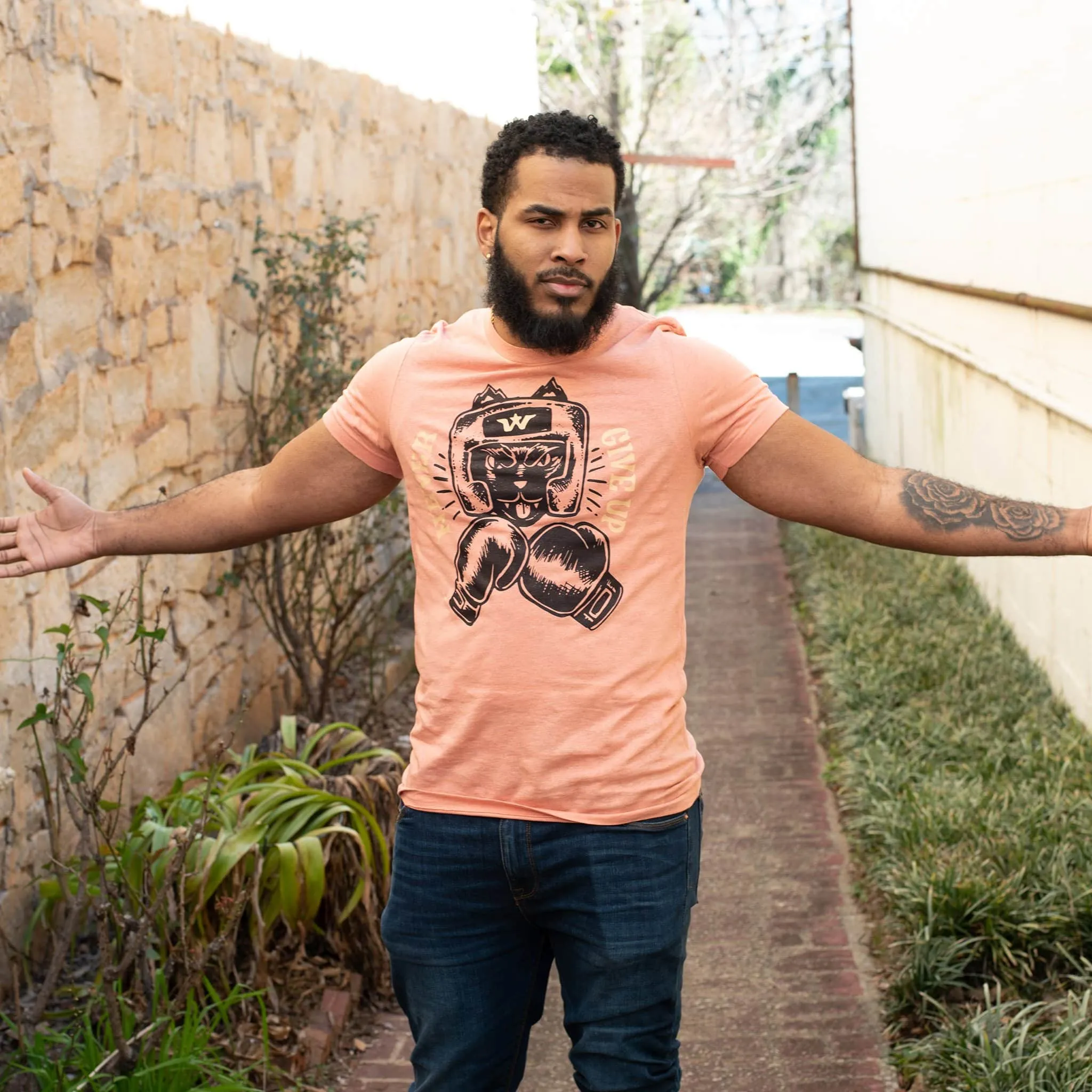 Never Give Up Graphic Tee