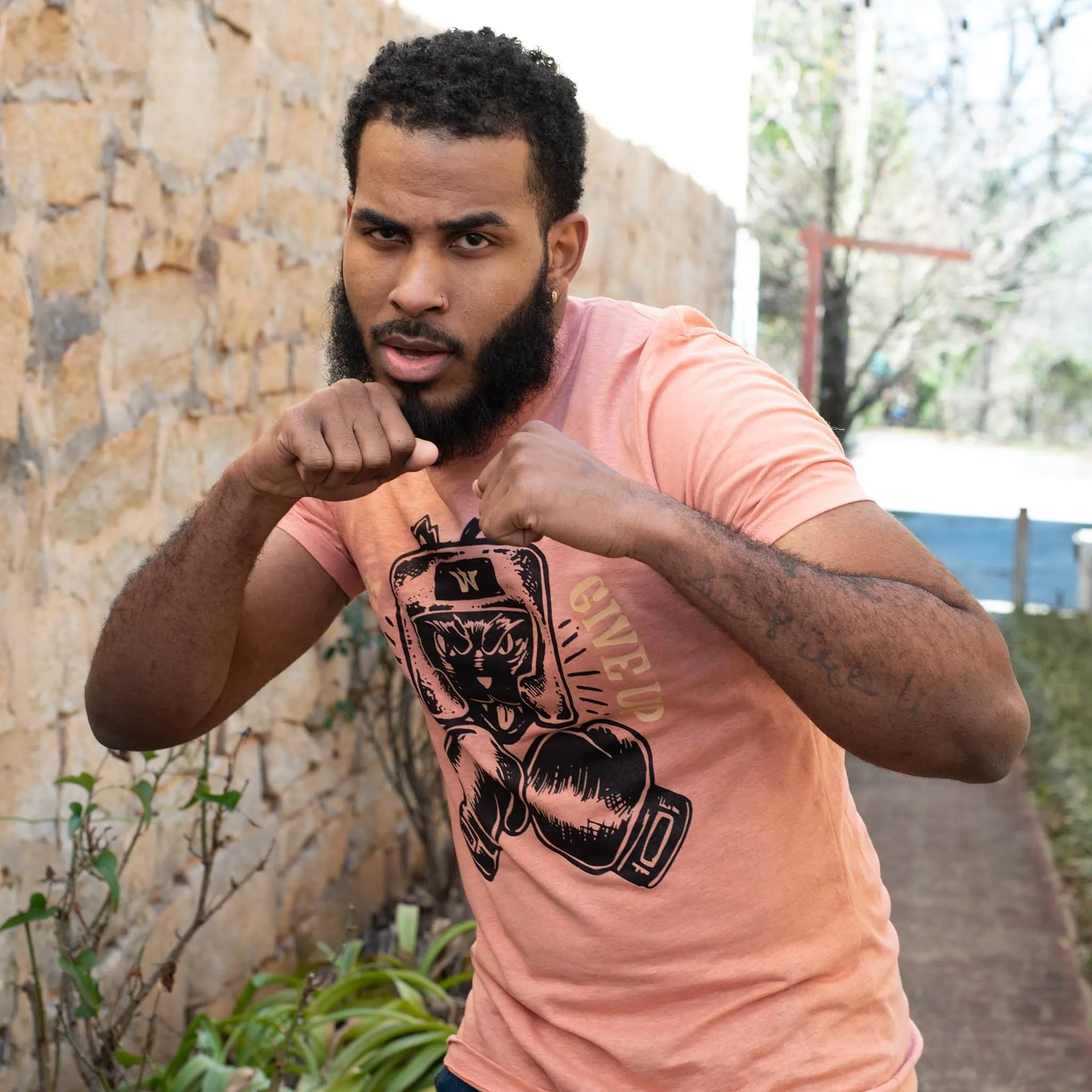 Never Give Up Graphic Tee