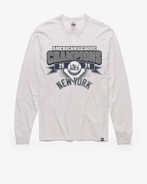 NEW YORK YANKEES 2024 AMERICAN LEAGUE CHAMPIONS '47 FRANKLIN LONG SLEEVE TEE