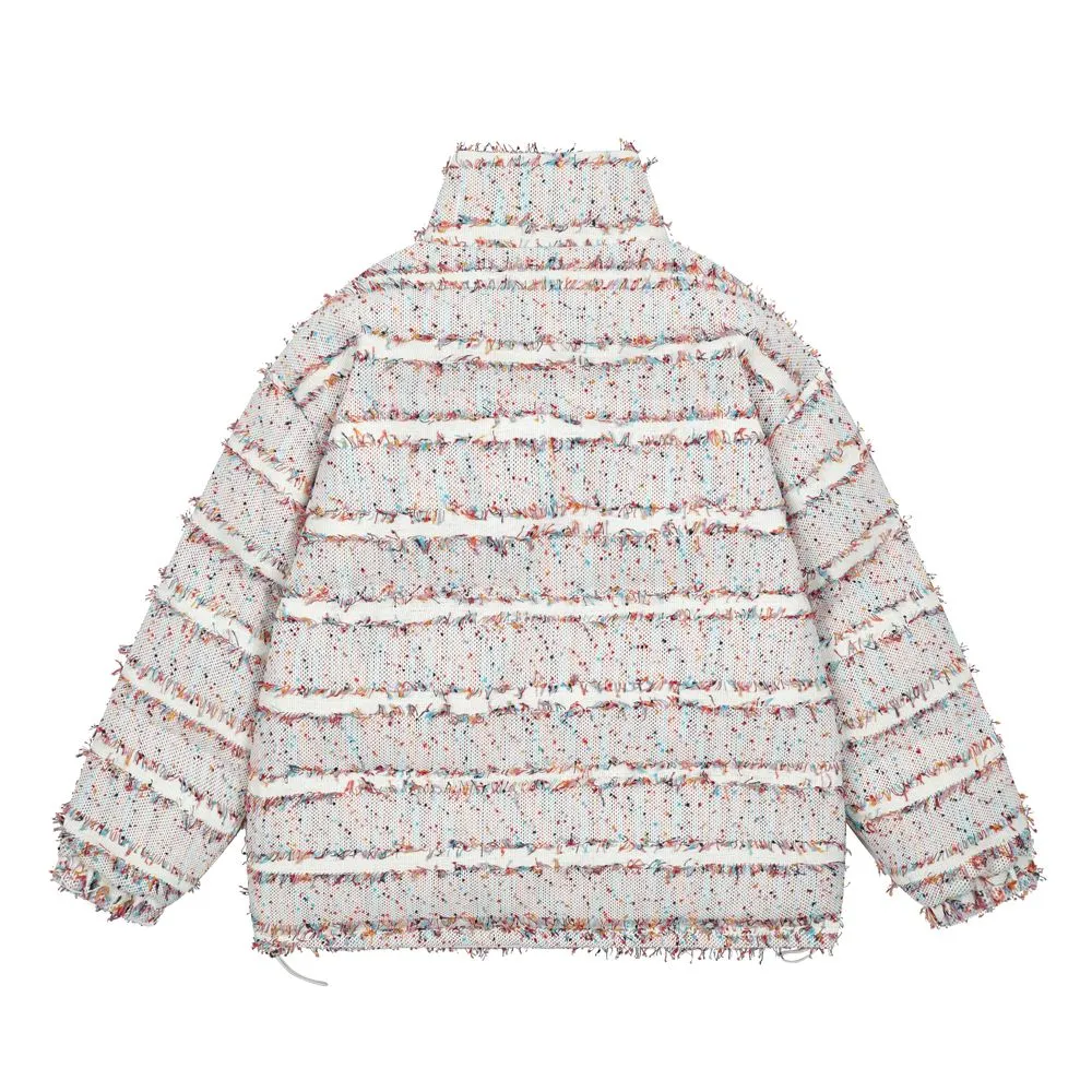 【NOW TREND】Brushed Patchwork Button Coat