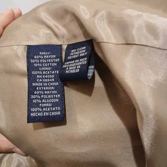 NWT Jones New York Signature Open Front Tapestry Blazer Size 16W