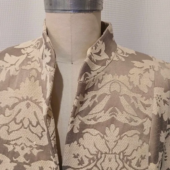 NWT Jones New York Signature Open Front Tapestry Blazer Size 16W